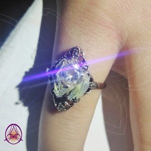 Valentines lavender FAUX DIAMOND RING